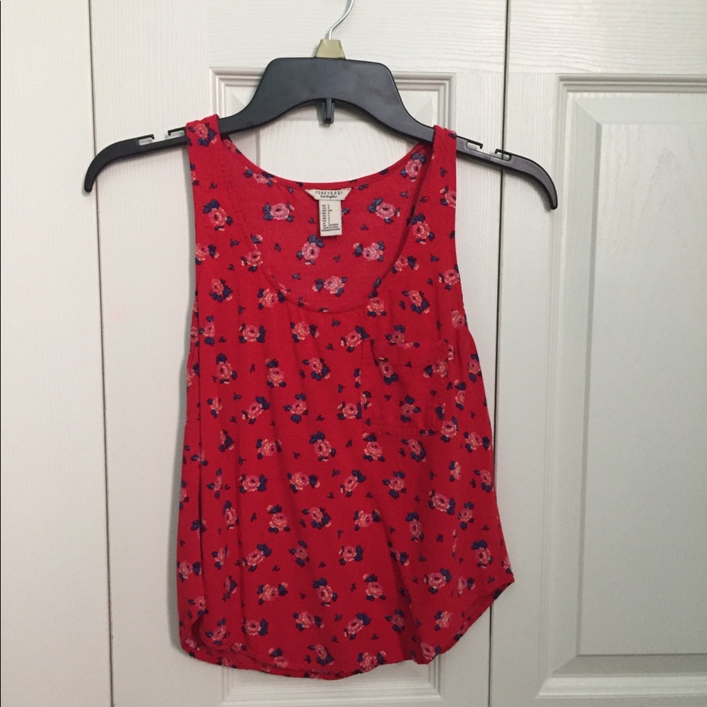 Floral print crop top